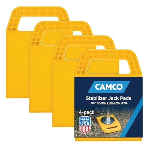 Camco Camco RV Stabilizing Jack Pads, 4-Pack
