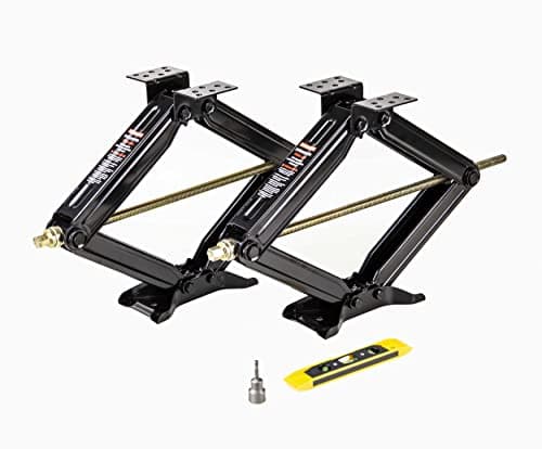 ROCKMAN ROCKMAN 24 in 7,500 lb RV Stabilizer Scissor Jacks, Pair