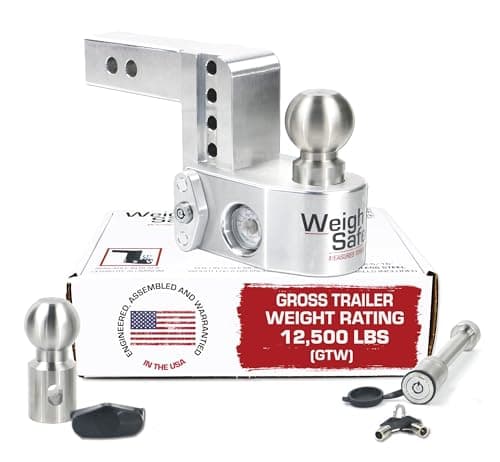 Weigh Safe Weigh Safe Aluminum Adjustable Hitch with Tongue Weight Scale