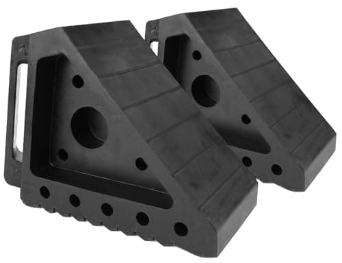 MaxxHaul MaxxHaul Solid Rubber Wheel Chock, 2-Pack, 70472