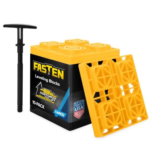 Camco FasTen RV Leveling Blocks, 10-Pack