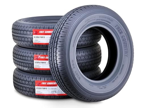 Free Country Free Country HD Trailer Tires, ST205/75R15, Load Range E 111N, Set of 4