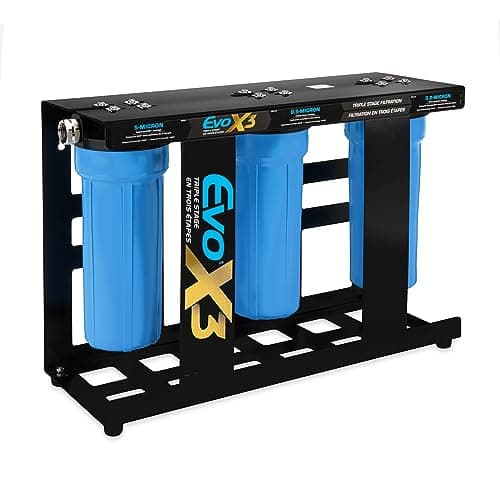 Camco Camco Evo X3 Triple-Stage RV Water Filter Kit, 40649