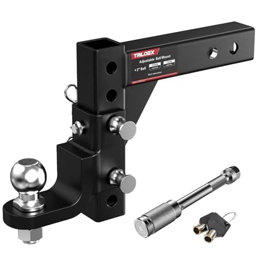 Generic Adjustable Trailer Hitch Ball Mount, 9-1/2 in Drop