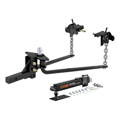 CURT CURT Round Bar Weight Distribution Hitch with Sway Control, 17062