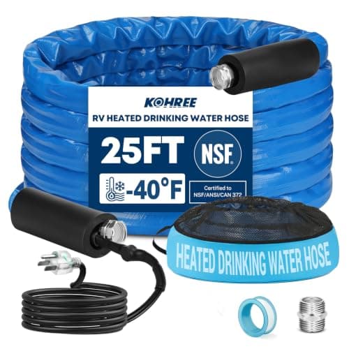 Kohree Kohree Heated Water Hose, 25 ft